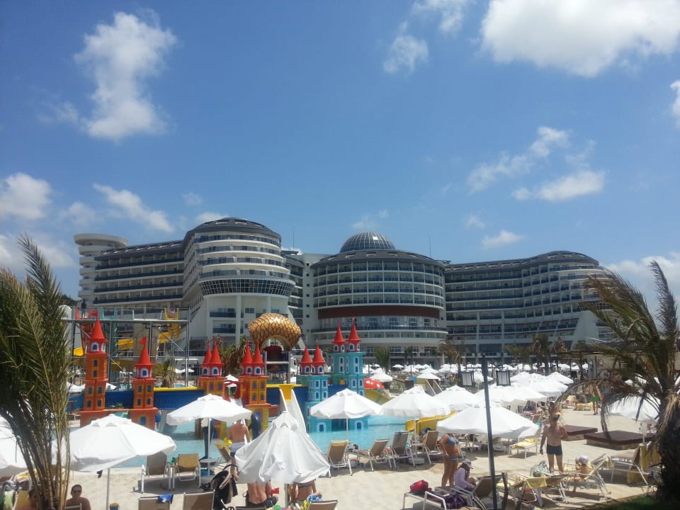 Blick vom Kinderspielplatz Seaden Sea Planet Resort & Spa