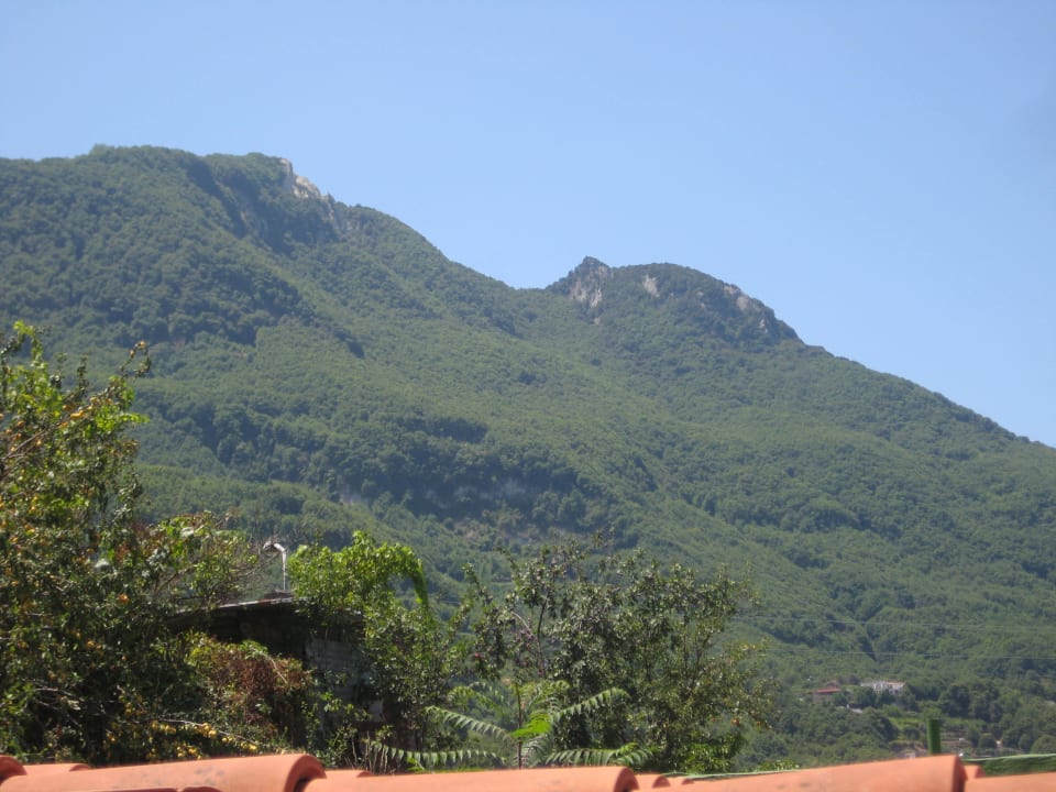 Berge im Rücken der Hotelanlage   Villa Fiorentina