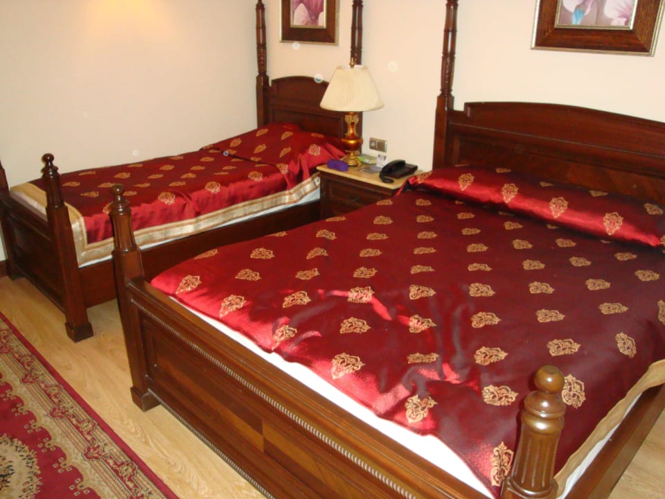 Kamer voorzien van één en twee persoonsbed Hotel Delphin Palace