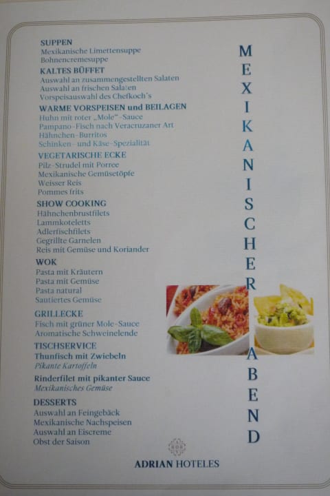 Themenabend  Adrián Hoteles Colón Guanahaní - Adults only