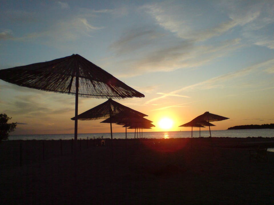 Sonnenuntergang am Strand von Valalta FKK Valalta