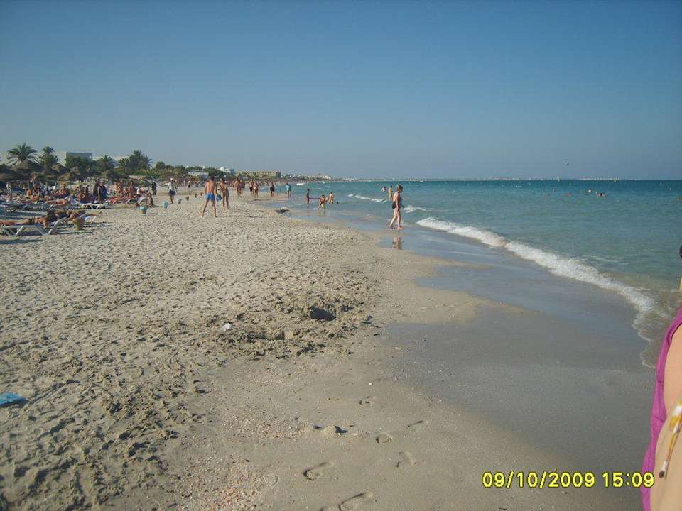 Der Strand wenn die Sonne da ist Hotel El Mouradi Cap Mahdia