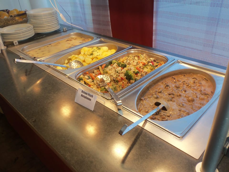 Abendbüffet kalt und warm teilweise beschriftet Ferienappartements Residenz MeeresBlick