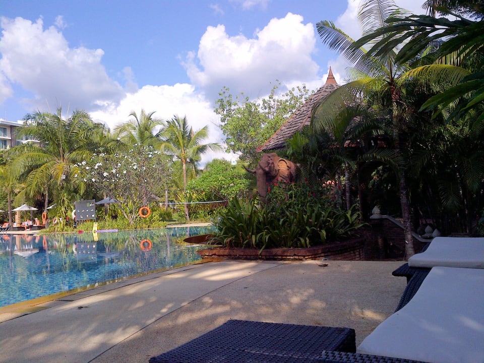 Rechte Seite Pool Shangri-La Hotel, Chiang Mai