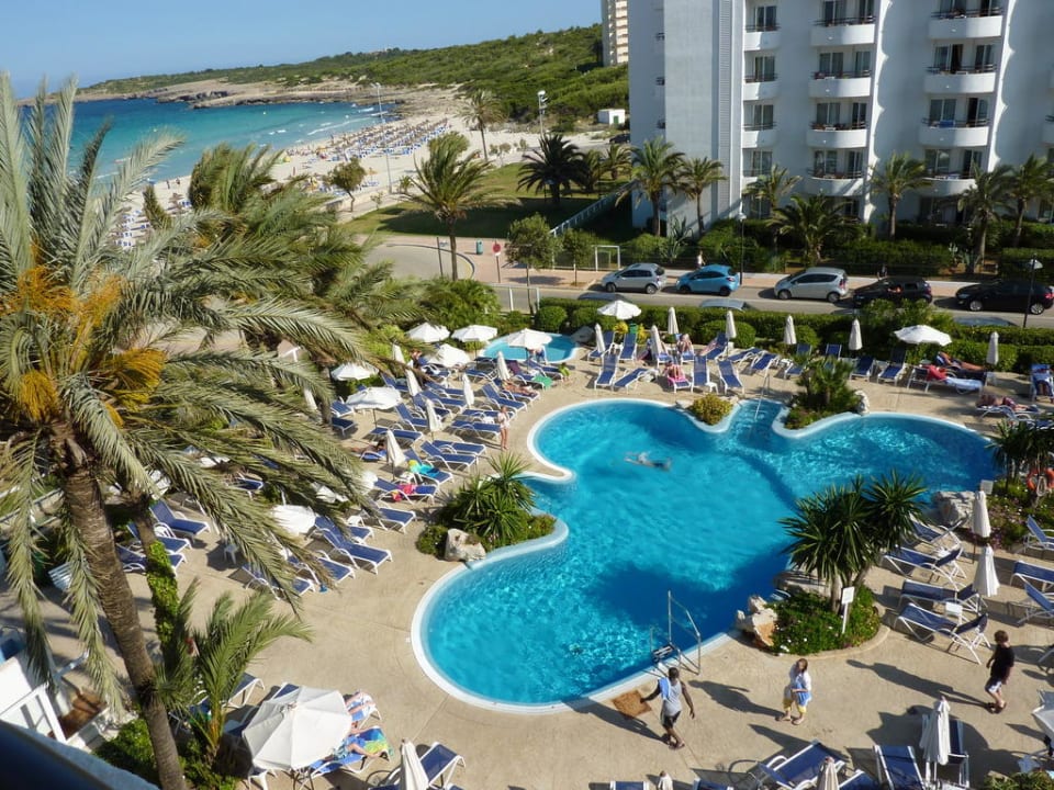 Blick vom 3. Stock Hipotels Hipocampo Playa