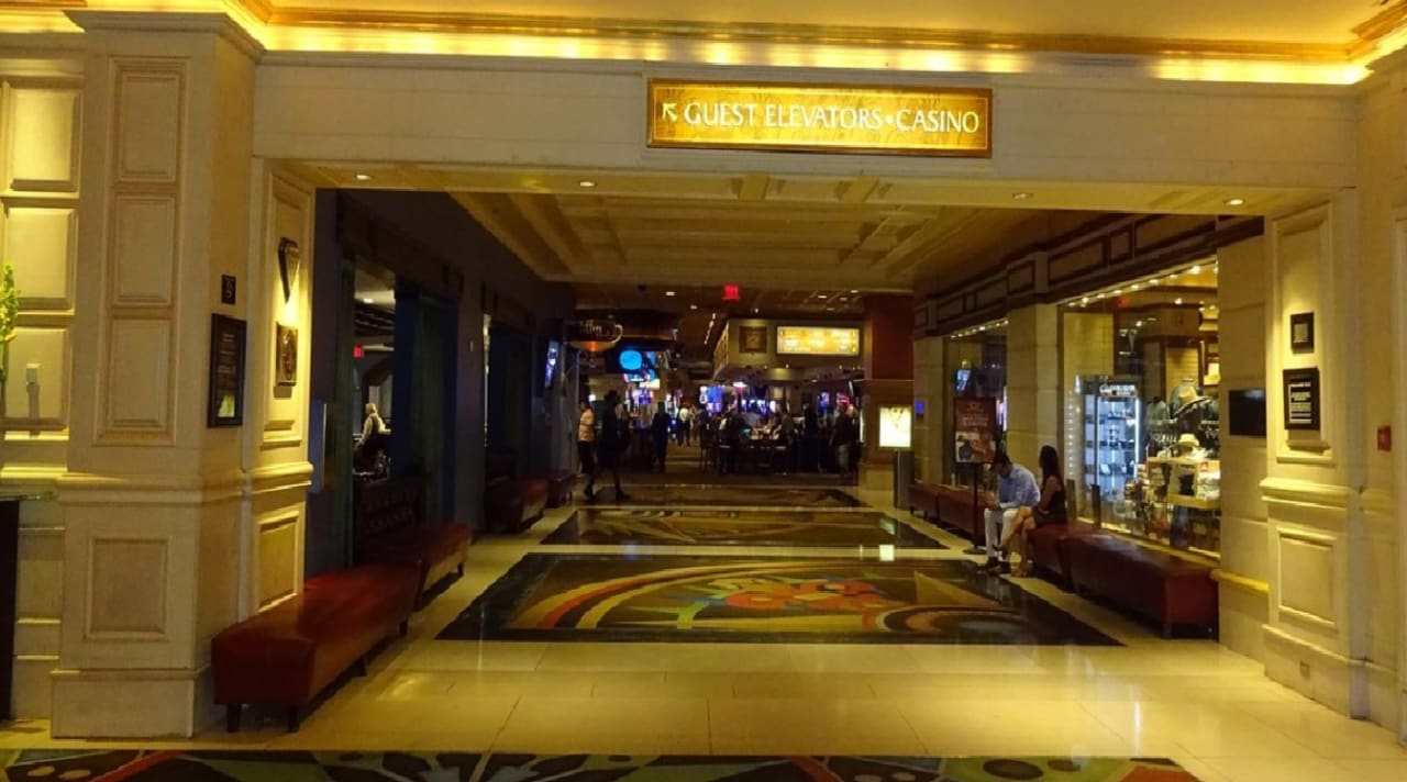 "am Abend mit Beleuchtung" Treasure Island Las Vegas TI Hotel
