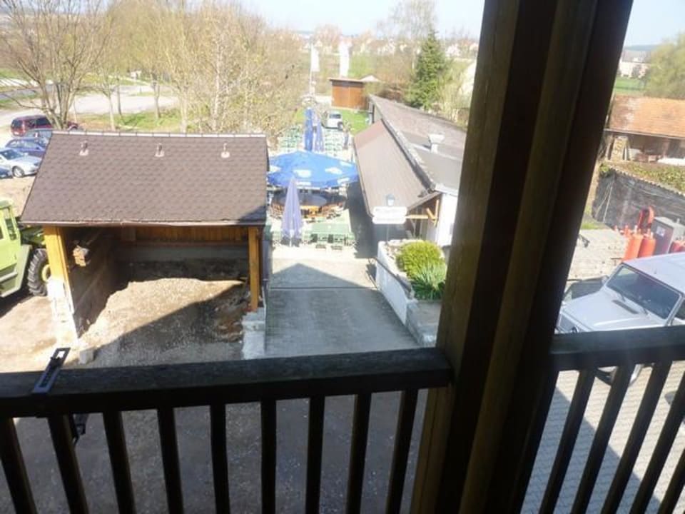 Blick aus dem Zimmer Gasthof Metzgerwirt