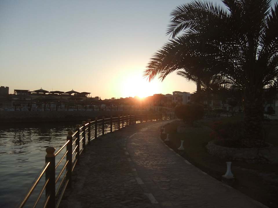 Palmen und die Künstlich angelegt See Pickalbatros Dana Beach Resort - Hurghada