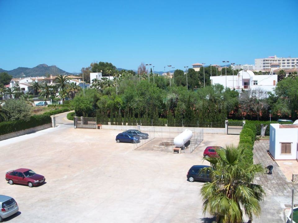 Aussicht vom Balkon Hotel Mariant Park