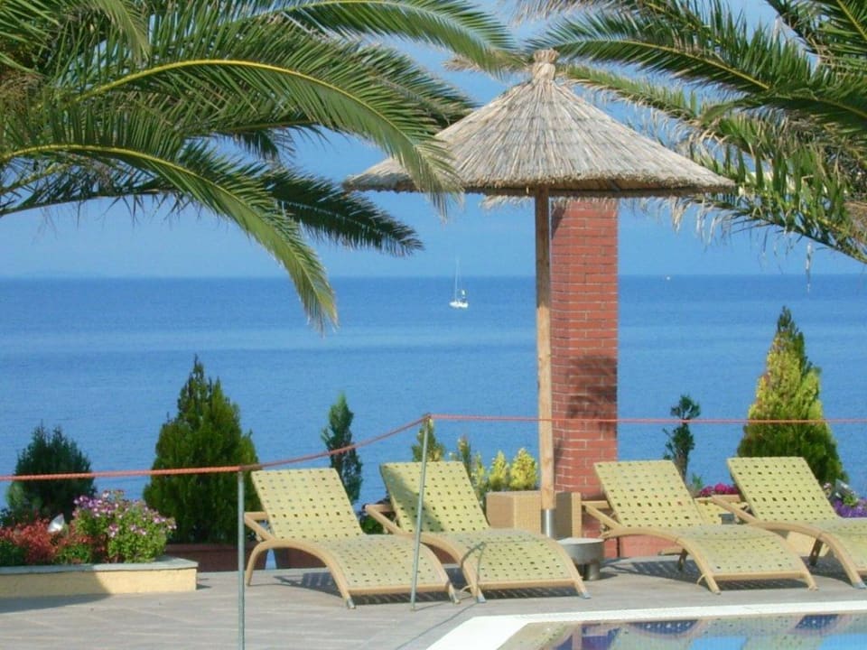 Aussicht aufs Meer vom Pool Alexandra Beach Thassos Spa Resort