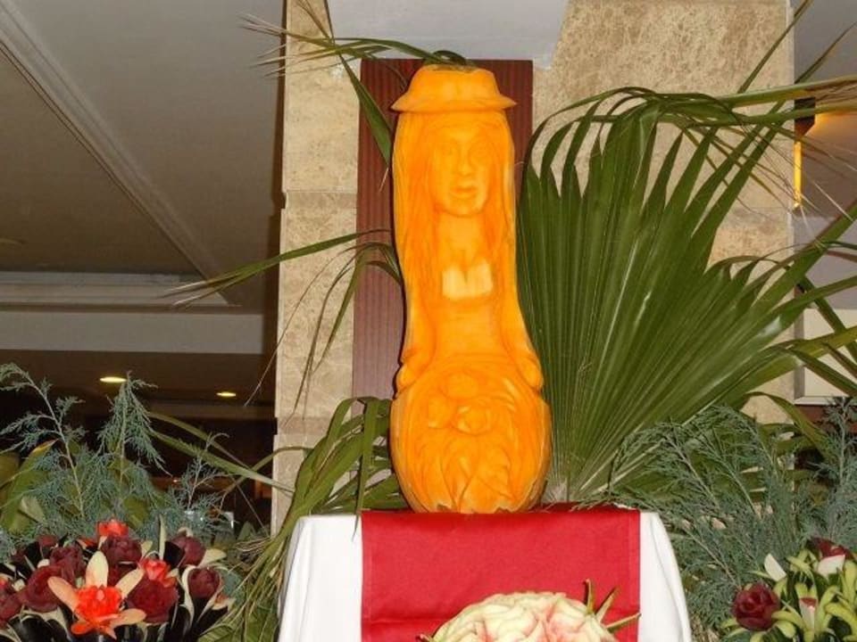 Geschnitztes Gemüse Trendy Aspendos Beach Hotel