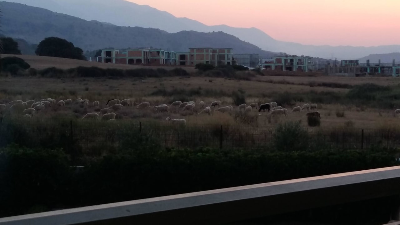 Blick von unserem Balkon HARPIN Georgioupolis Resort Aquapark & SPA