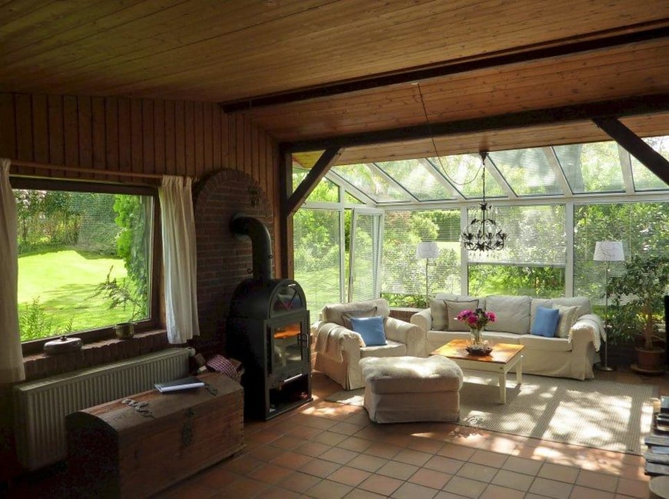 Hanghaus Wohnzimmer Ostseehof – Ferienhäuser mit Meerblick