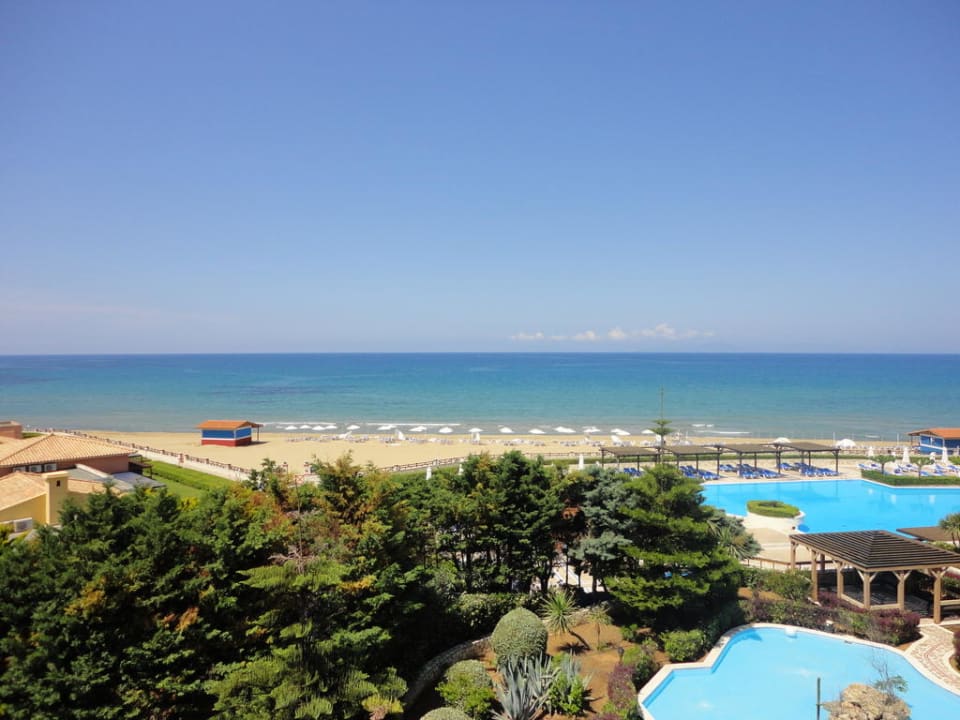 Blick vom Zimmer (Meerblick) Aldemar Olympian Village