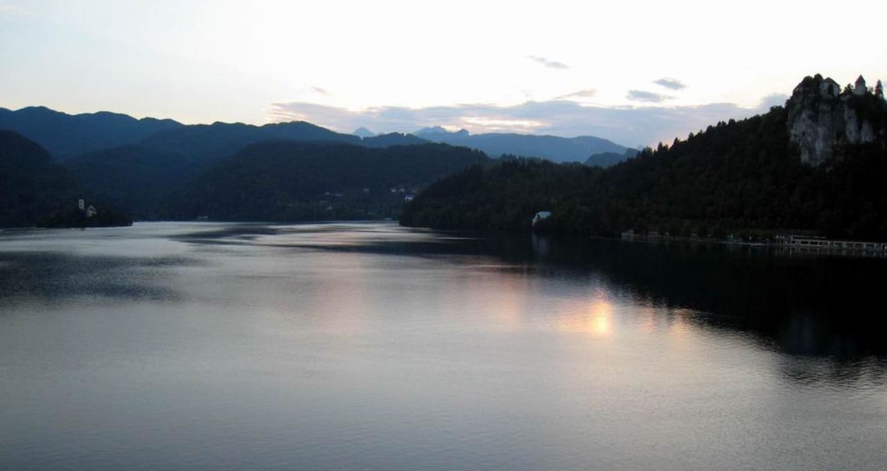 Evening view from the balcony Grand Hotel Toplice