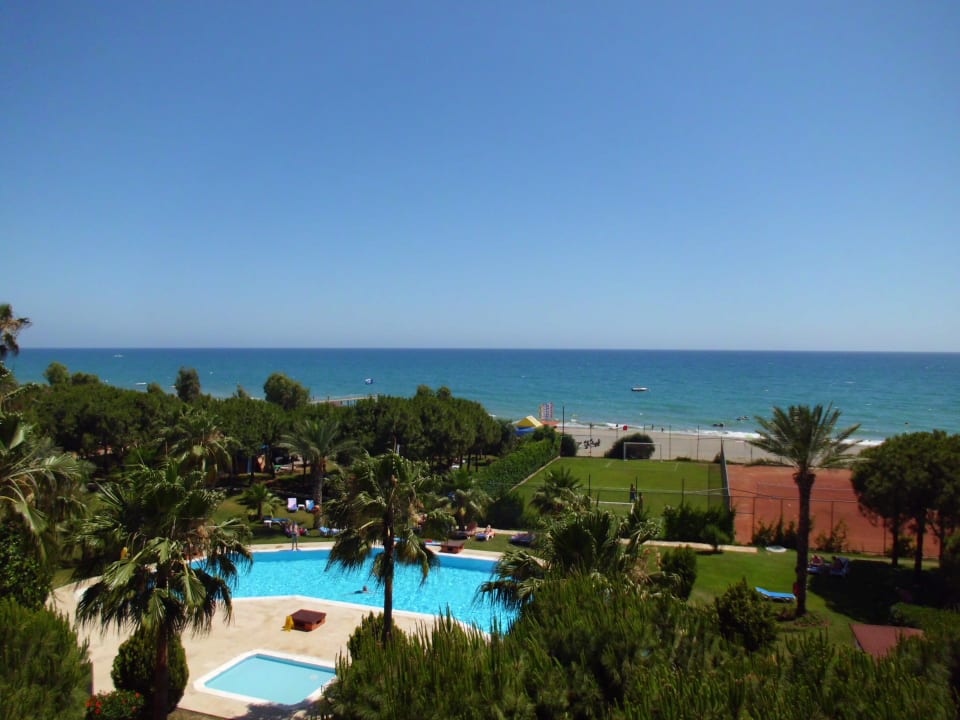 Ausblick vom Balkon Club Turtas Beach Hotel