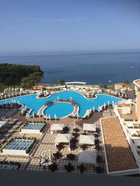 Ausblick aus unserem Zimmer bei Tag Litore Resort & Spa