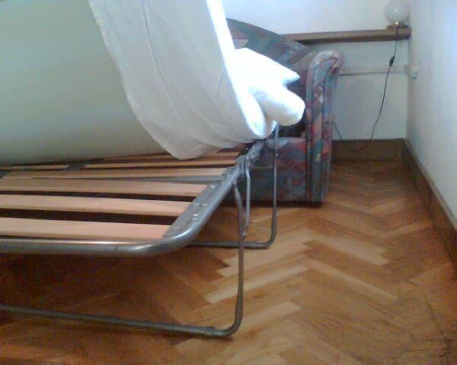 Ausziehcouch im Einbettzimmer Gutshof Gotschmar