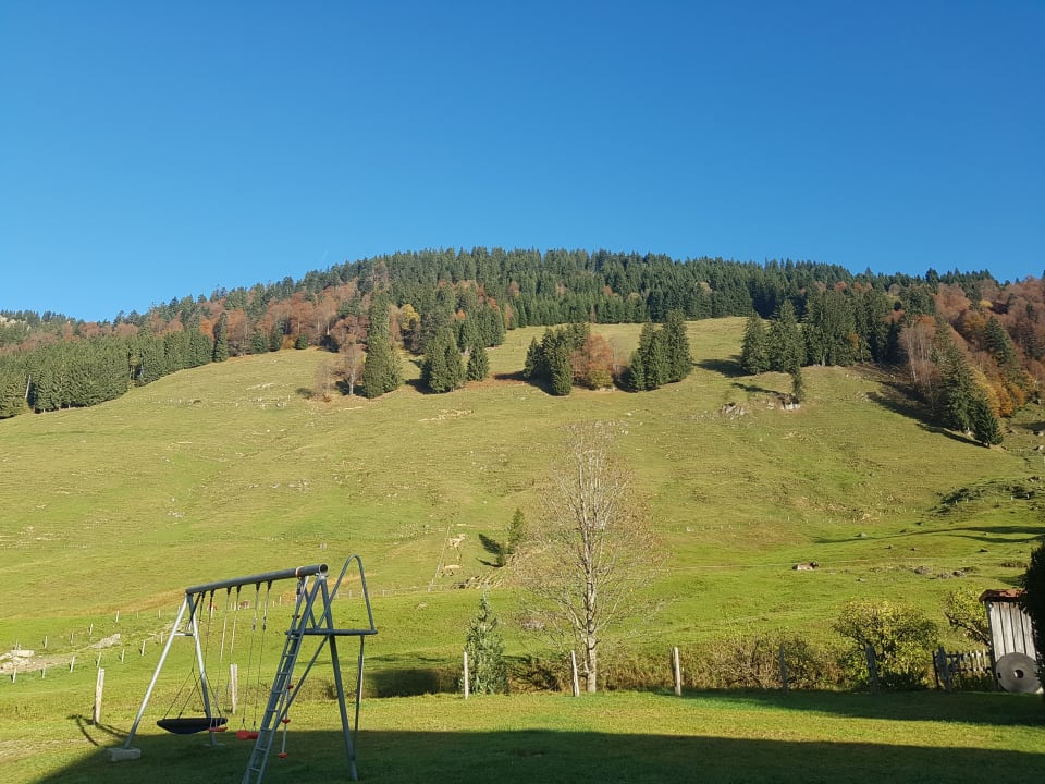 Ausblick Bauernhof Bim schwarza Stürar