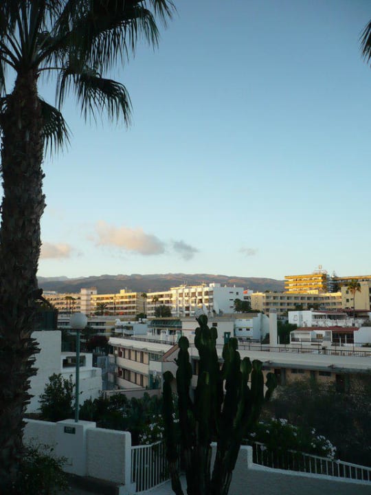 Blick aus dem Schlafzimmerfenster ins Inselinnere Hotel El Palmar