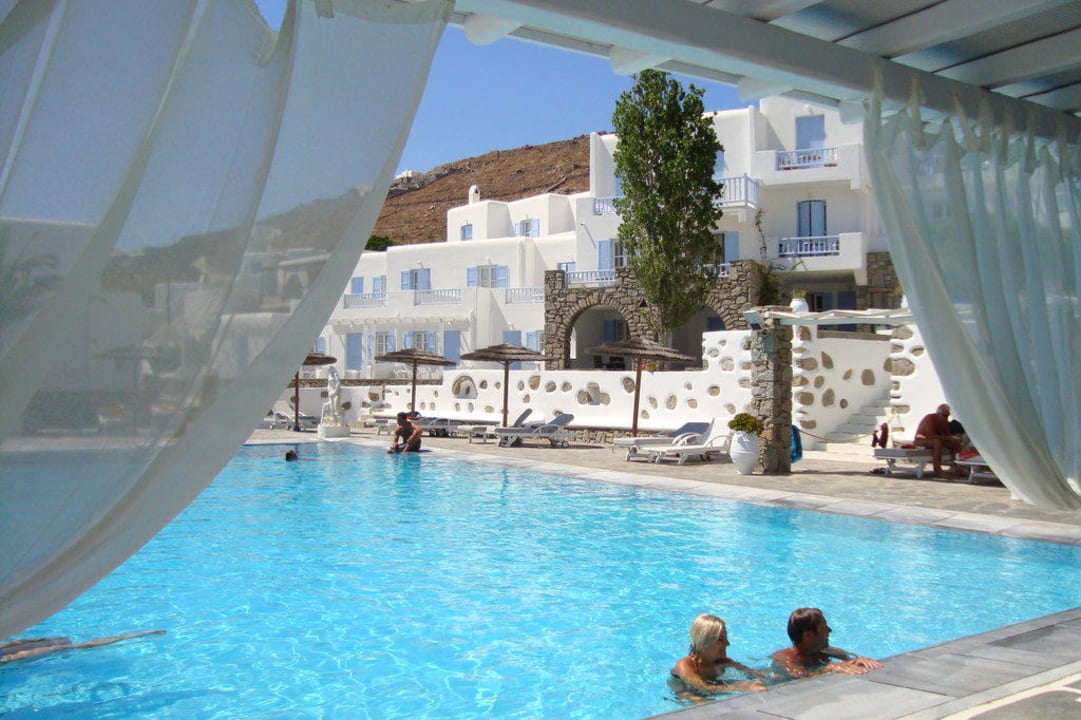 Aussicht von der Hotelbar Hotel Manoulas Beach