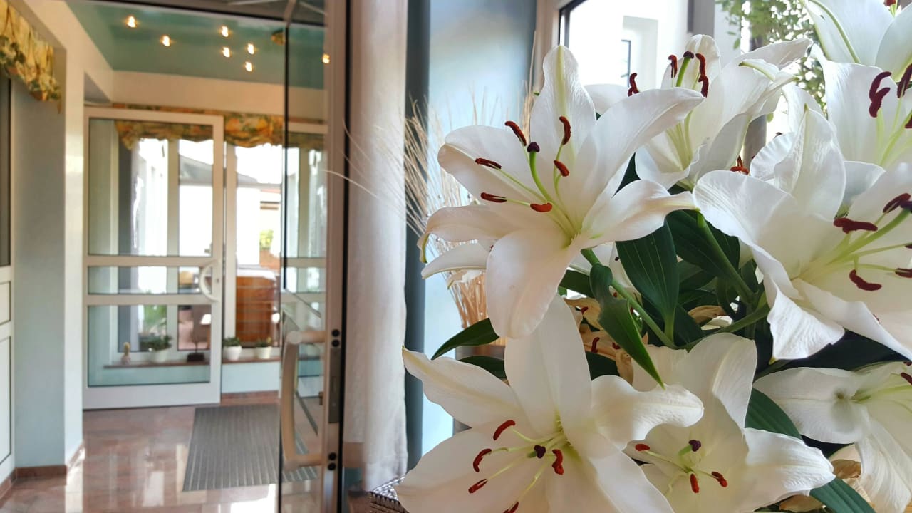 Hoteleingang Hotel in den Herrnwiesen