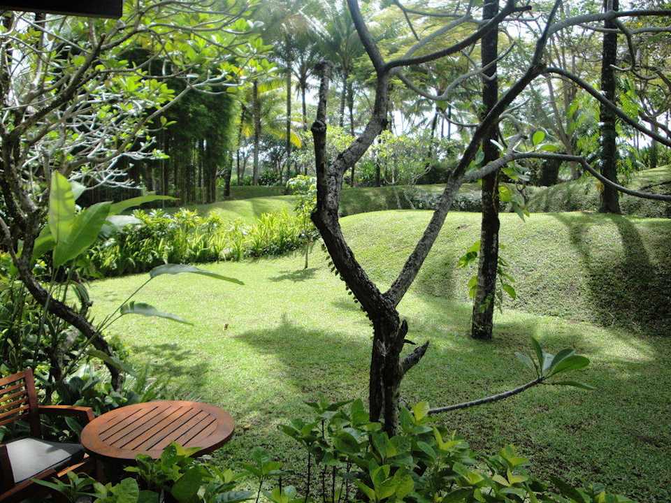 Gartenblick im Haupthaus Maya Ubud Resort & Spa Bali