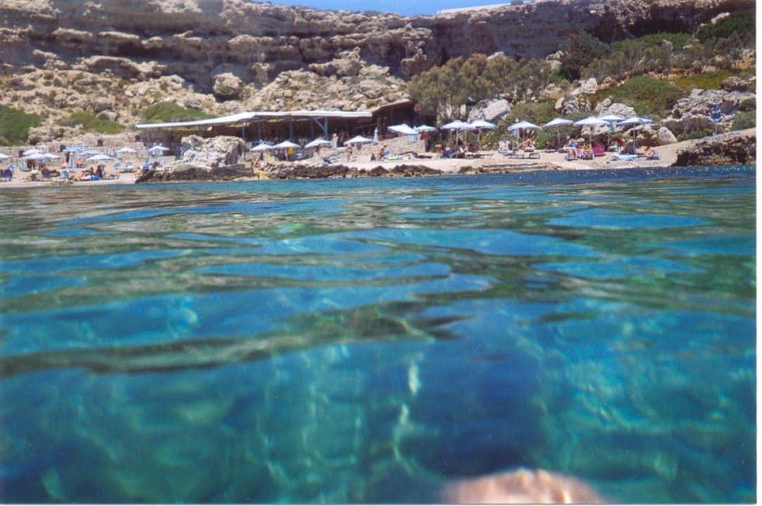 Blick auf den Strand Hotel Kalithea Horizon Royal