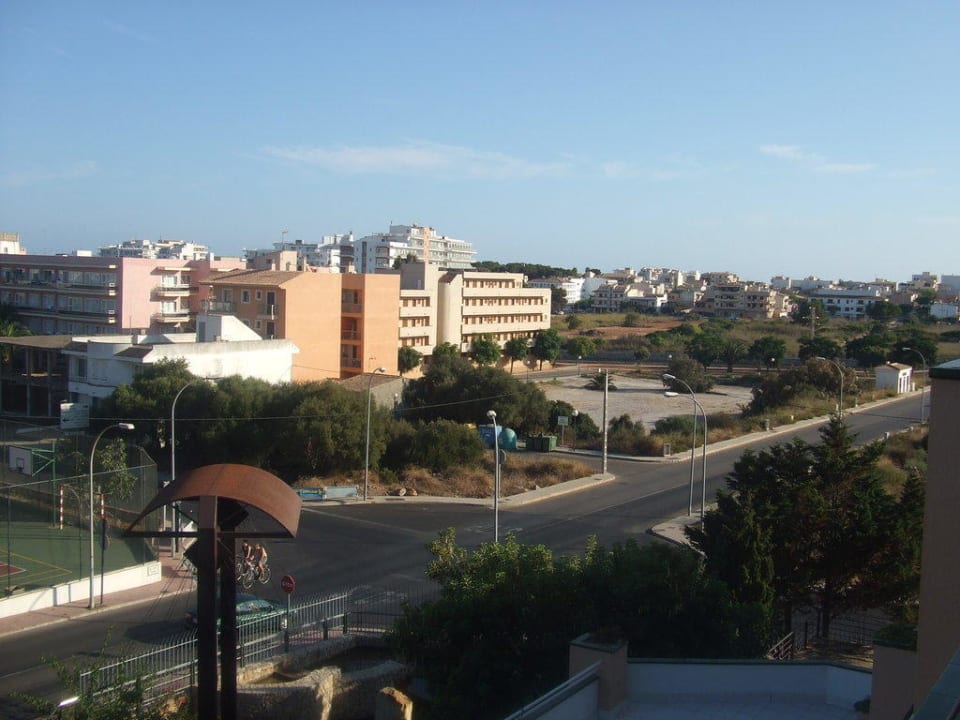 Ausblick Zimmer zur Straße Hotel Mariant Park