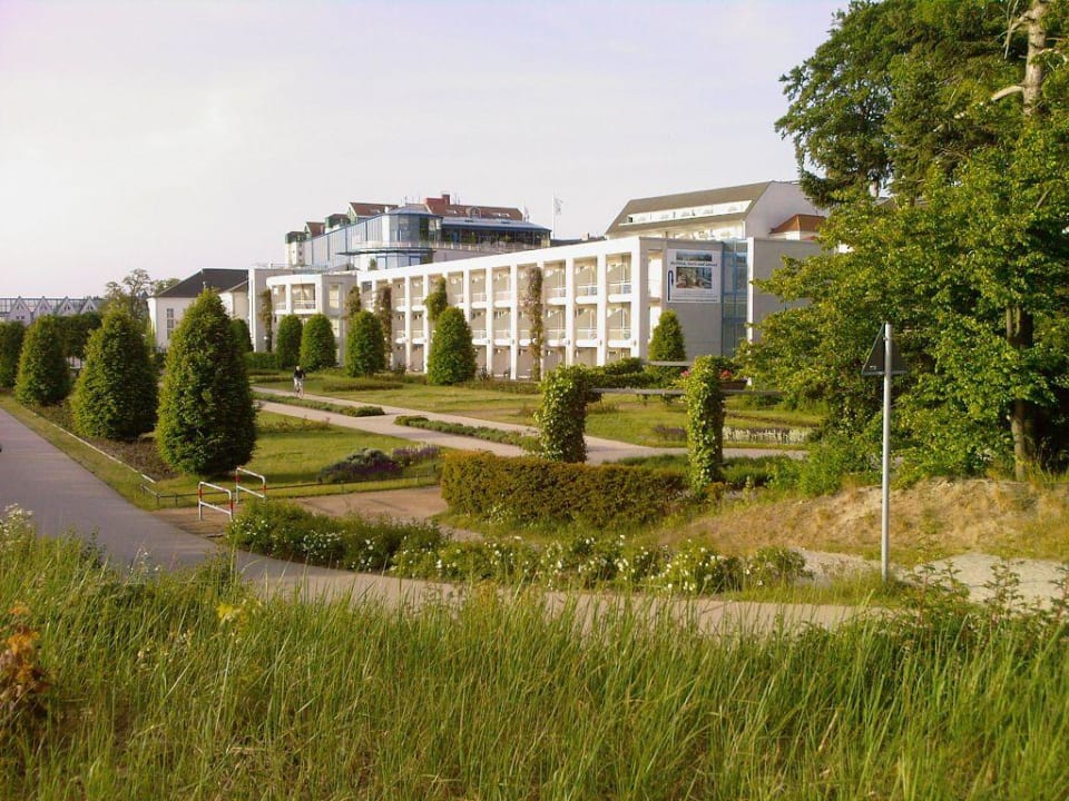 Das Maritim vom Strand aus gesehen Hotel Kaiserhof Heringsdorf