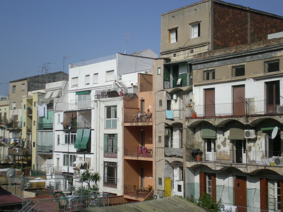 Blick vom Balkon  Hotel Gaudi