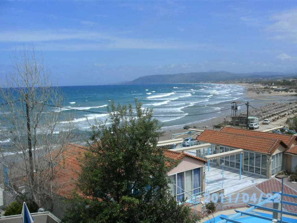 Ausblick vom Balkon Hotel Corissia Princess