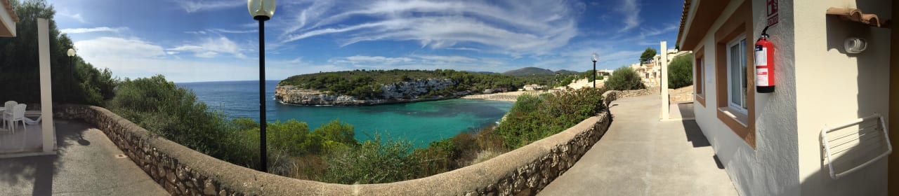 Ausblick von der Terrasse blau punta reina