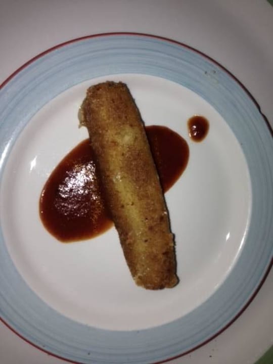 Ein Mozzarellastick als Vorspeise Wyndham Alltra Samana
