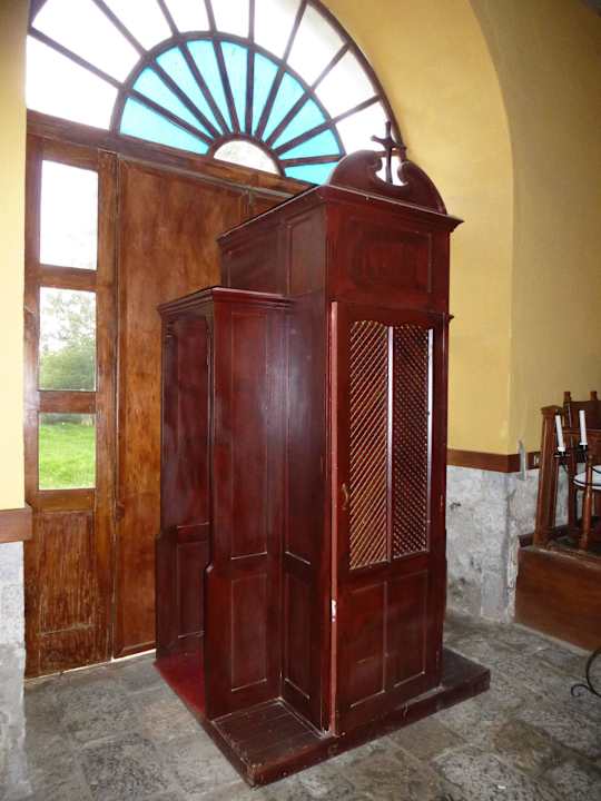 Die Hacienda hat eine eigene Kirche Hacienda La Cienega