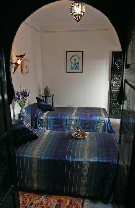 Chambre Bruant du Sahara, 2 lits single Riad Dar Zampa