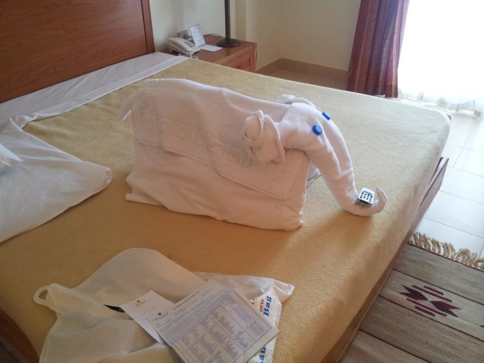 Креатив от уборщиков Riviera Aqua Park Resort