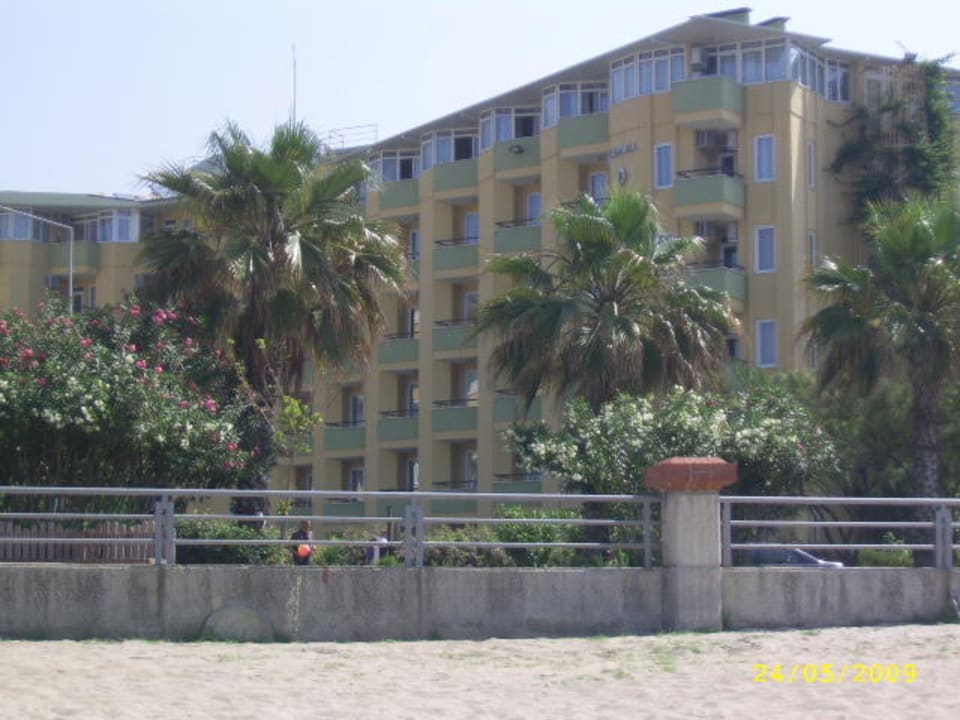 Hotel vom Strand aus Hotel Kleopatra Dreams Beach