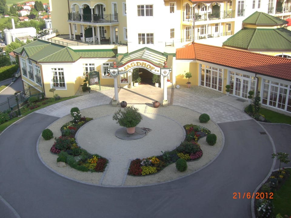 Eingang von oben gesehen... Wellness- & Sporthotel Jagdhof