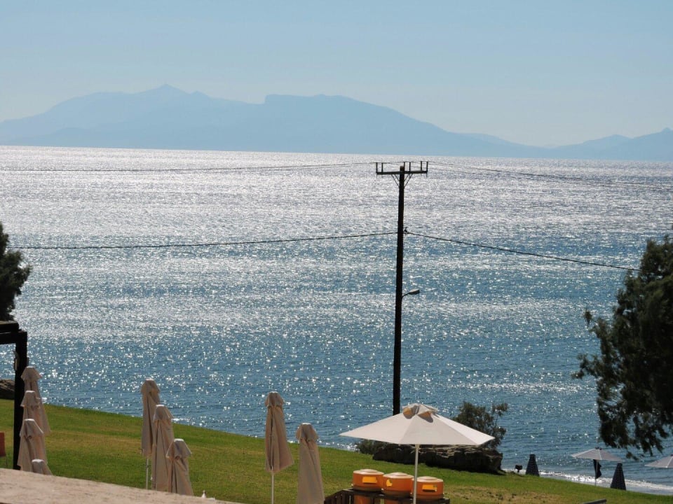 Ausblick aufs Meer und Strand Atlantica Mikri Poli Kos