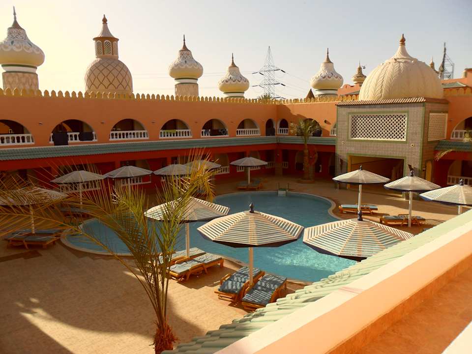 Pool vom Zimmer aus Pickalbatros Alf Leila Wa Leila Resort - Neverland Hurghada