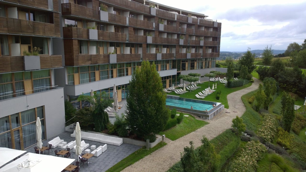 Blick von der Barterrasse Falkensteiner Balance Resort Stegersbach