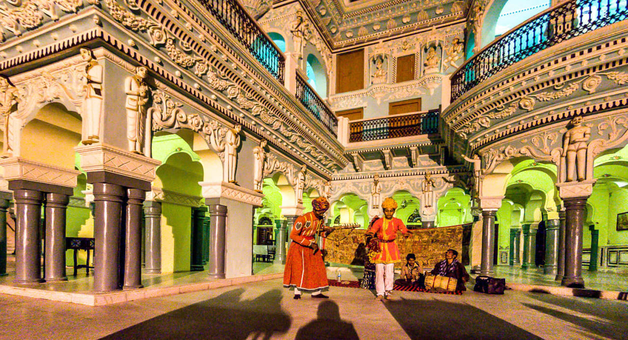 A music performance in evening Hotel Malji Ka Kamra