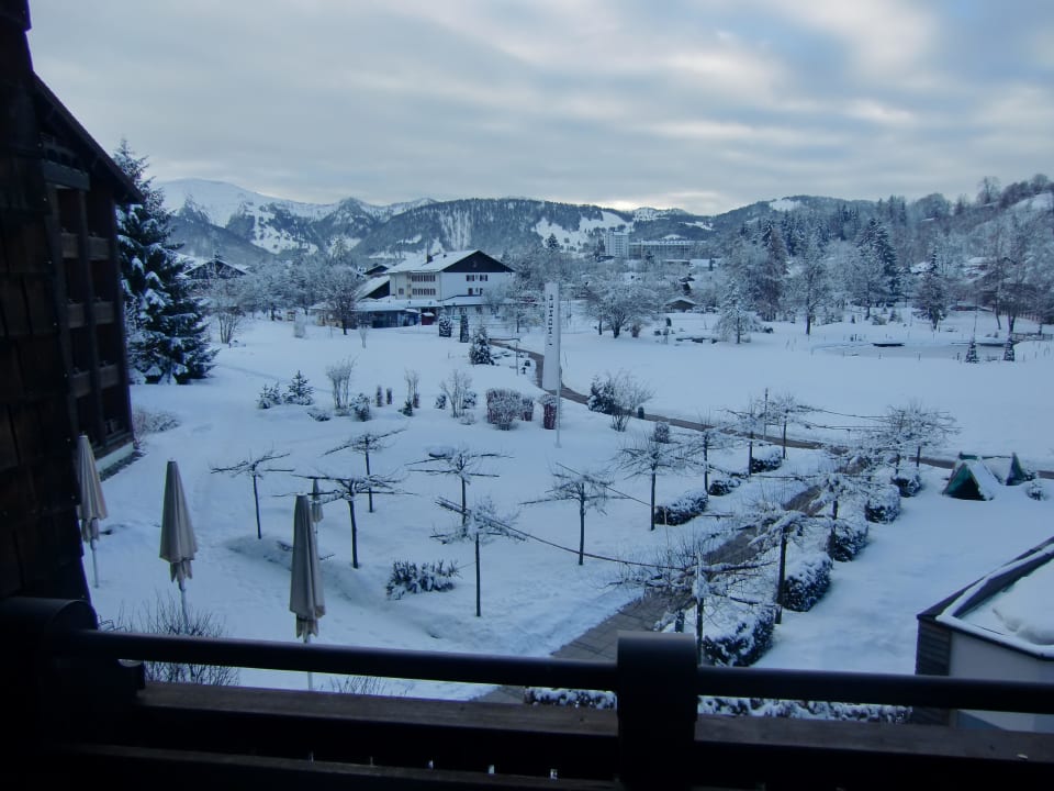 Kurpark im Januar Parkhotel Oberstaufen