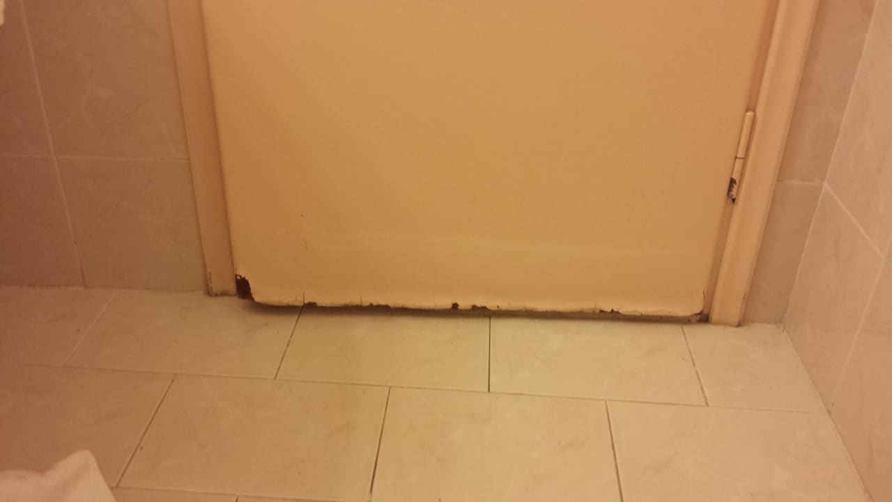 Badtür von innen Hotel Odyssia Beach