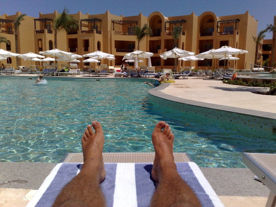 Ja, man wird braun in Ägypten Stella Beach Resort & Spa Makadi Bay