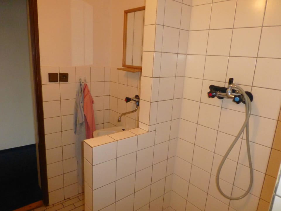 Dusche ohne Abtrennung Penzion Astra