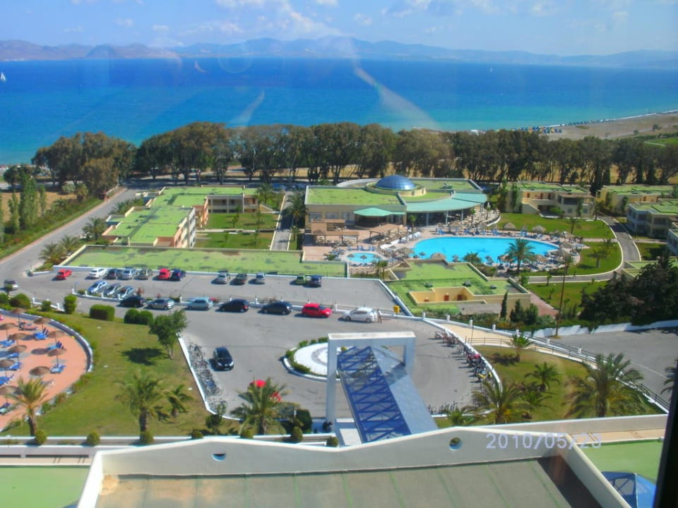 Von der 7. Etage des Hotels Kipriotis Aqualand