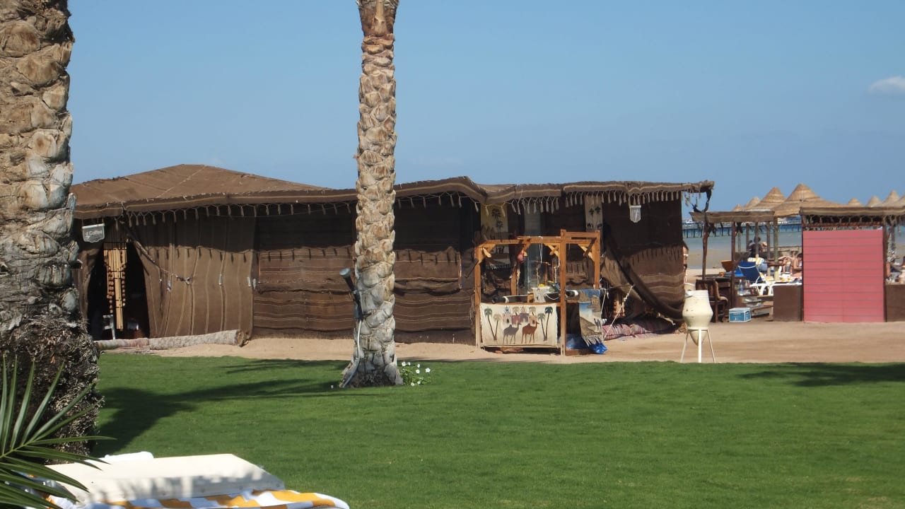 Schischa Zelt von außen Stella Beach Resort & Spa Makadi Bay