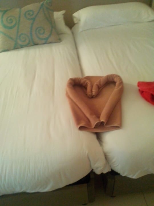 Serduszko z ręcznika Club Palm Azur